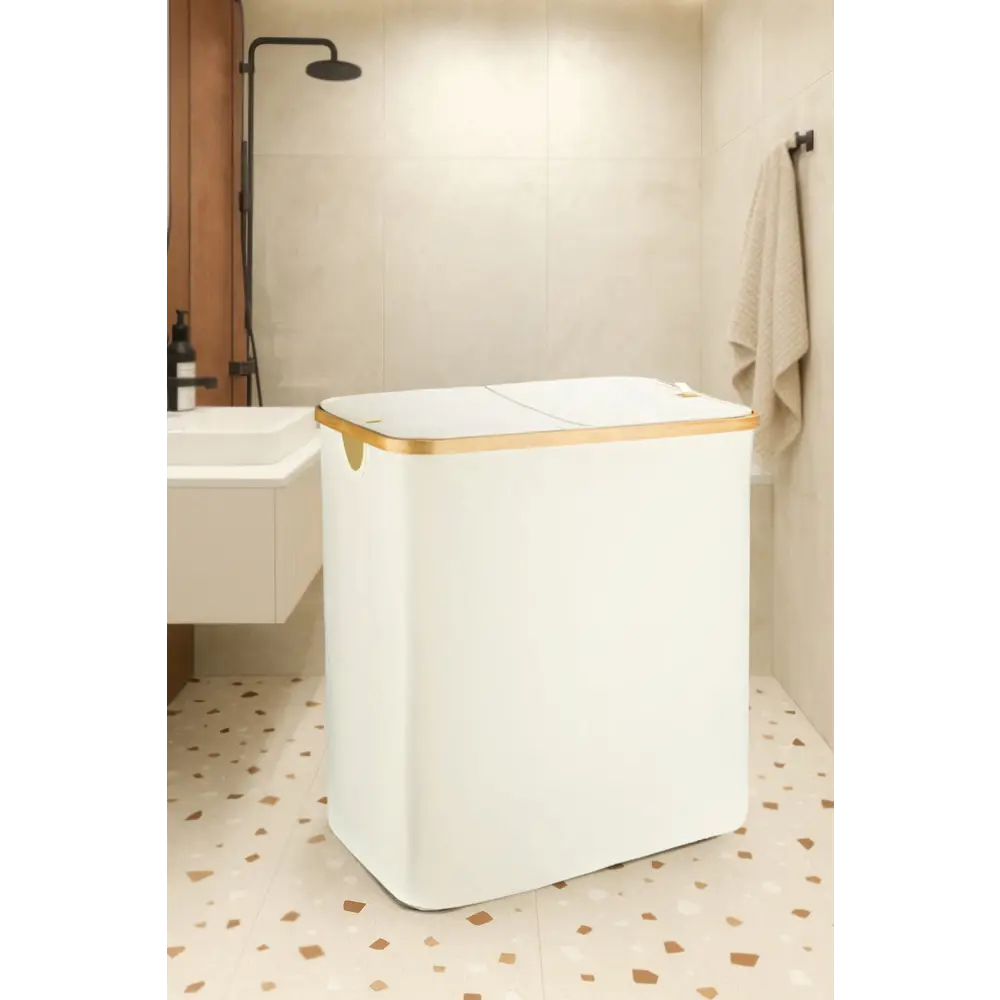 Корзина для белья Сахалин 106 л цвет кремовый Santreyd STLM-2127007 - Вид №4