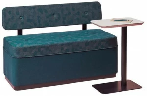 Cider Edition Скамья со спинкой, обитая тканью