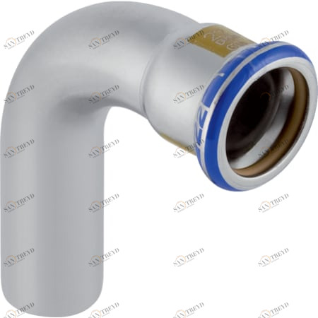 GEBERIT 34451 Отвод Geberit Mapress из нержавеющей стали, с гладким концевиком (газ) 