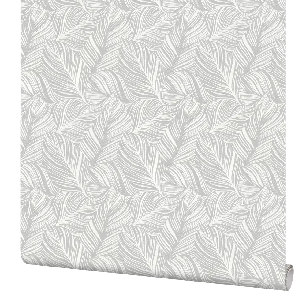 Обои Palitra Home Tilia с растительным орнаментом в серых тонах 89231579 STLM-1456675
