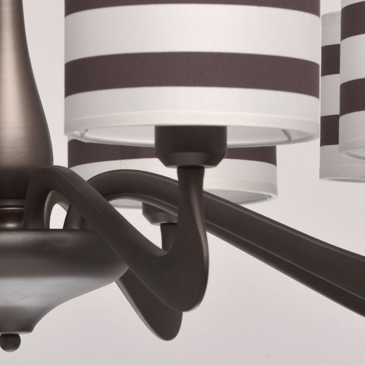 Подвесная люстра MW-Light Николь 10 364014308 MW-LIGHT ДИЗАЙНЕРСКИЕ, НИКОЛЬ 186784 Коричневый  - Вид №1