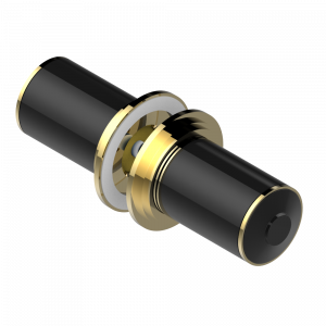 G2L-638V Ручки большие, пара Thg-paris Faubourg - чёрный фарфор Хром/золото