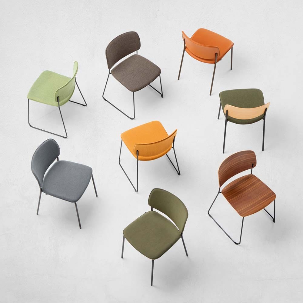 Штабелируемый стул из ткани INCLASS Эрин Вуд ARCH-00109419 - Вид №2