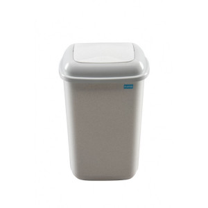 607-04 PLAFOR Контейнер цвета мрамор с плавающей крышкой 12 л. Мраморный