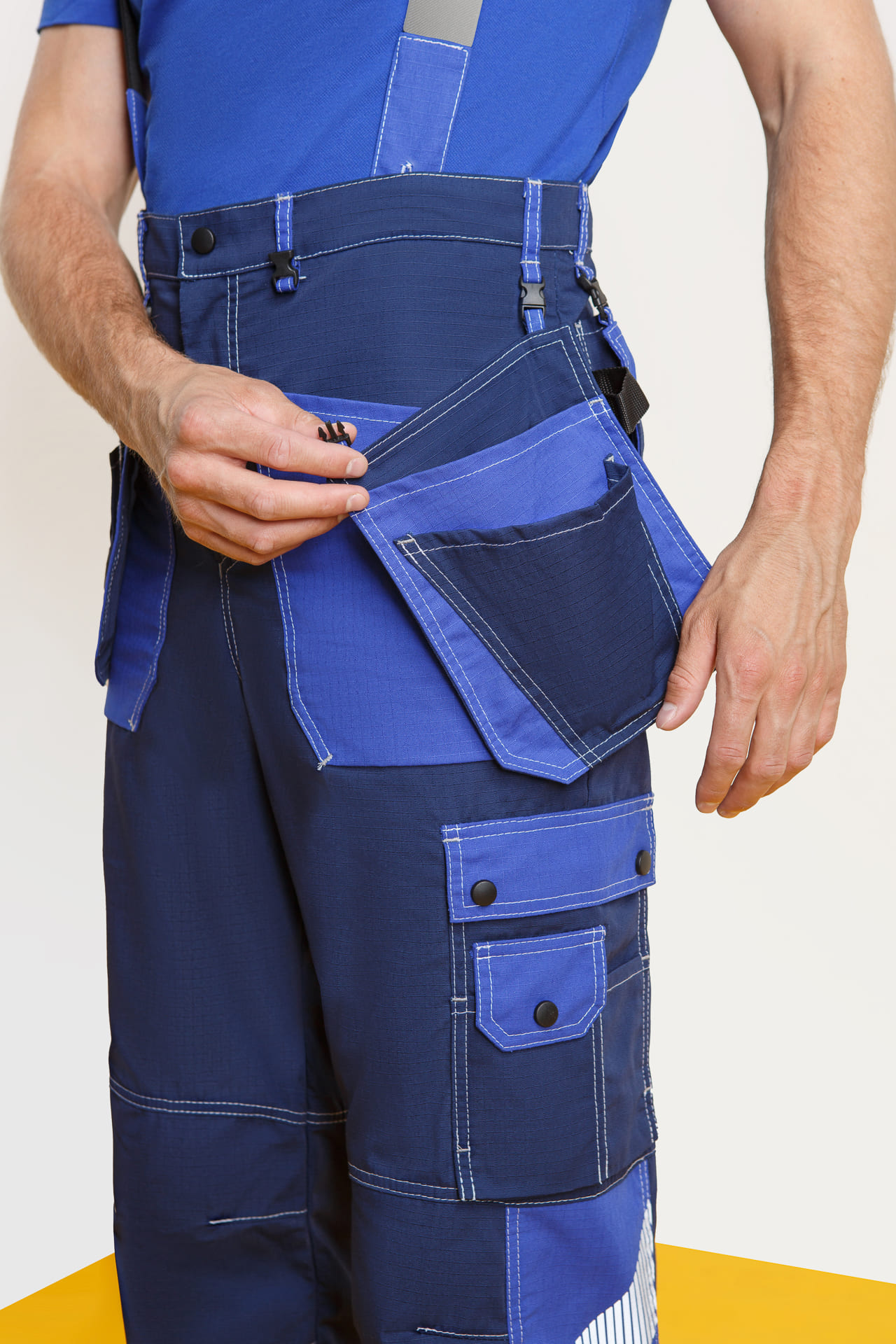 68808 Костюм "Прогресс" темно-синий с васильком  Летняя спецодежда  размер 52-54/170-176  - Вид №16