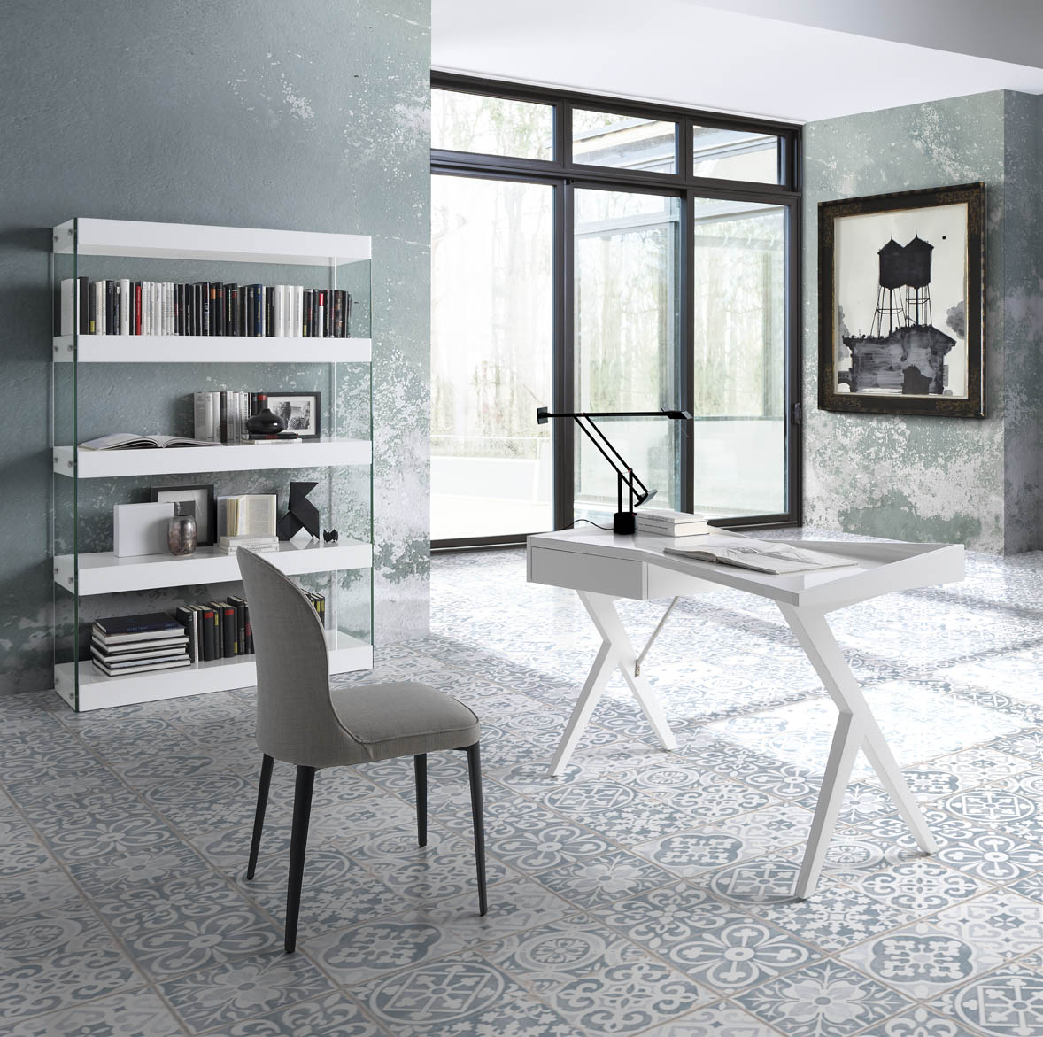 Письменный стол белый с ящиком Comodidad от Angel Cerda ANGEL CERDA  345215 Белый  - Вид №1