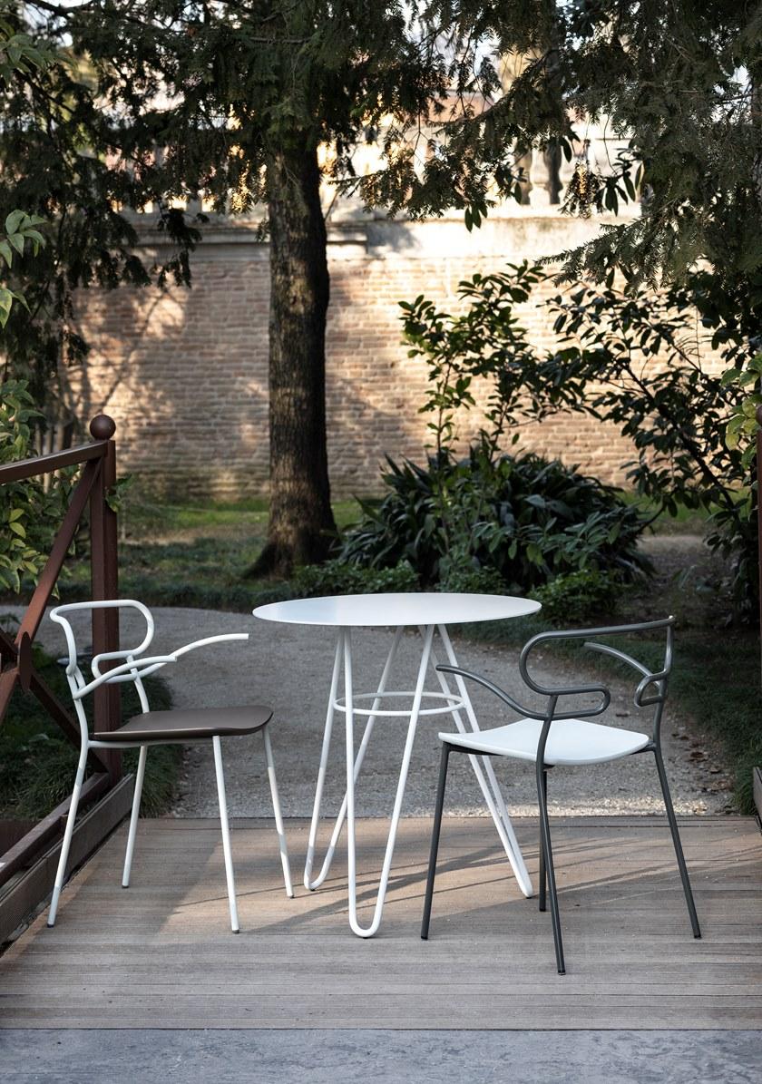 TrabA' Круглый металлический стол Self 0125-r-self-table - Вид №4