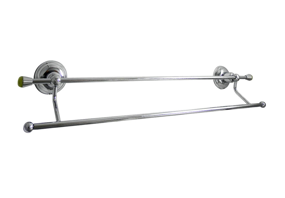 1498 ** 09O Держатель для полотенец двойной Nicolazzi Series Onice 