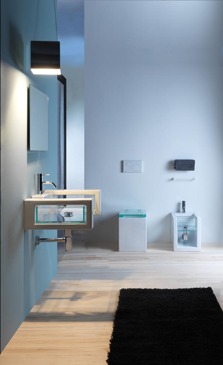 GLCEBI011 Консоль приставная для установки чаши биде GSG CERAMIC GLASS - Вид №1