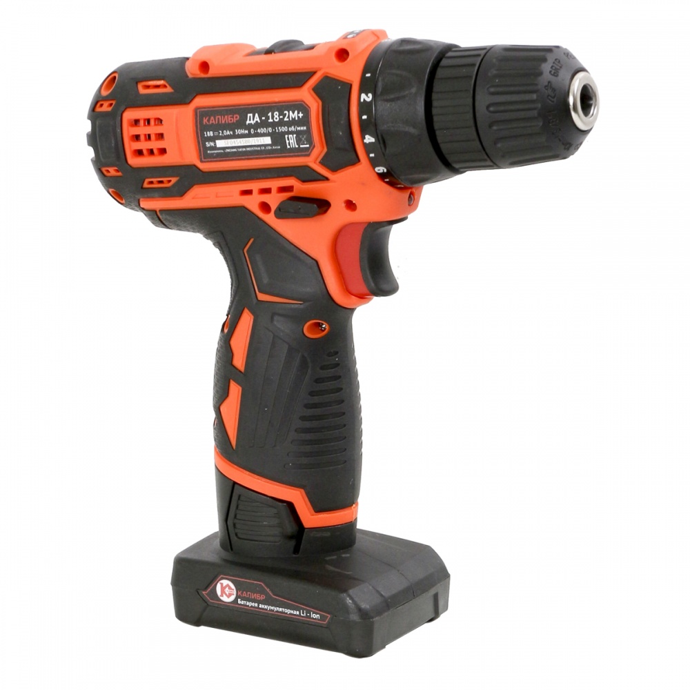 75099 Калибр Аккумуляторная дрель (Li-Ion) ДА-18-2М+  - Вид №2
