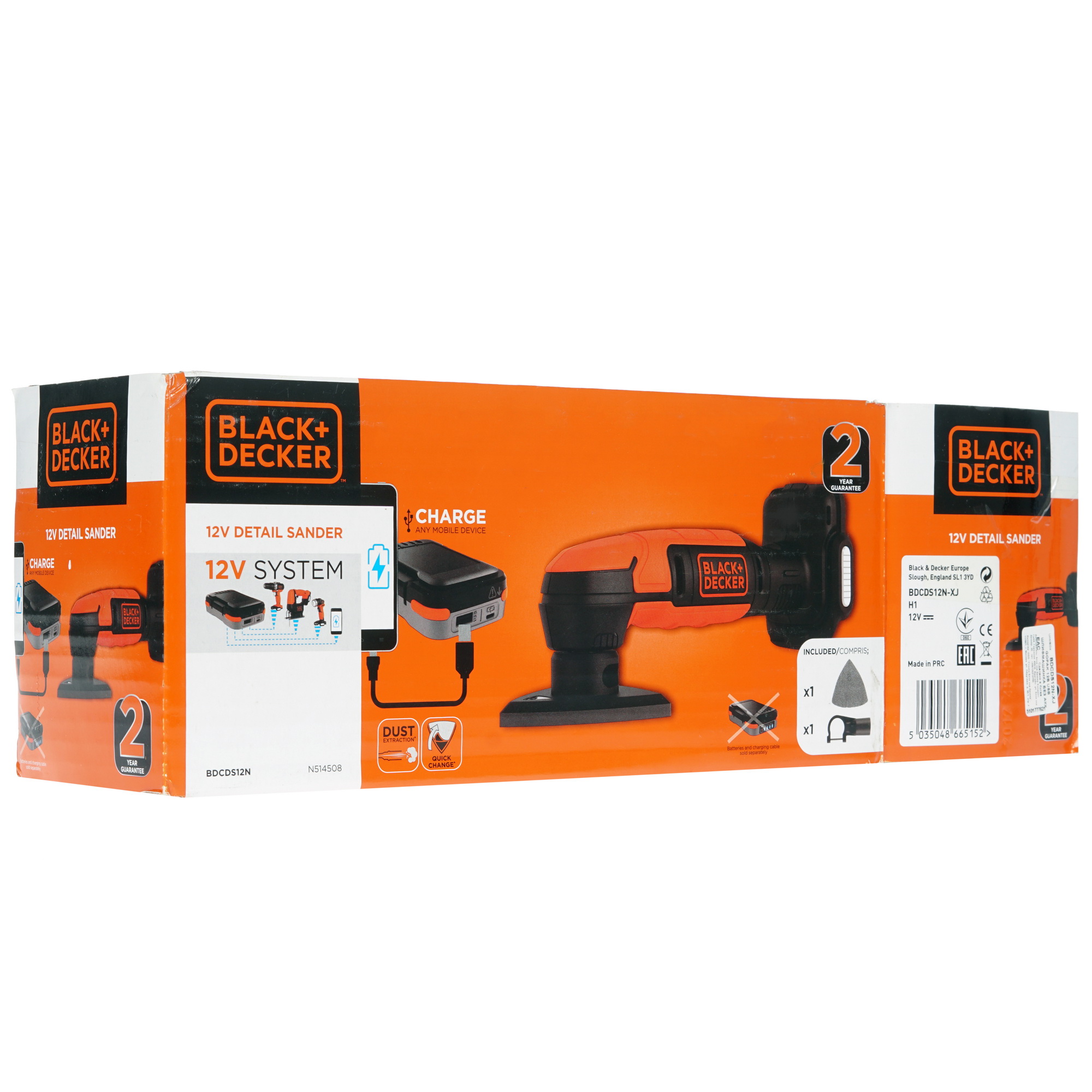 Виброшлифовальная машина Black&Decker BDCDS12N-XJ 10.8/12V  , Без ЗУ, Без АКБ 1275731 Black+decker STDN-0030516 - Вид №7
