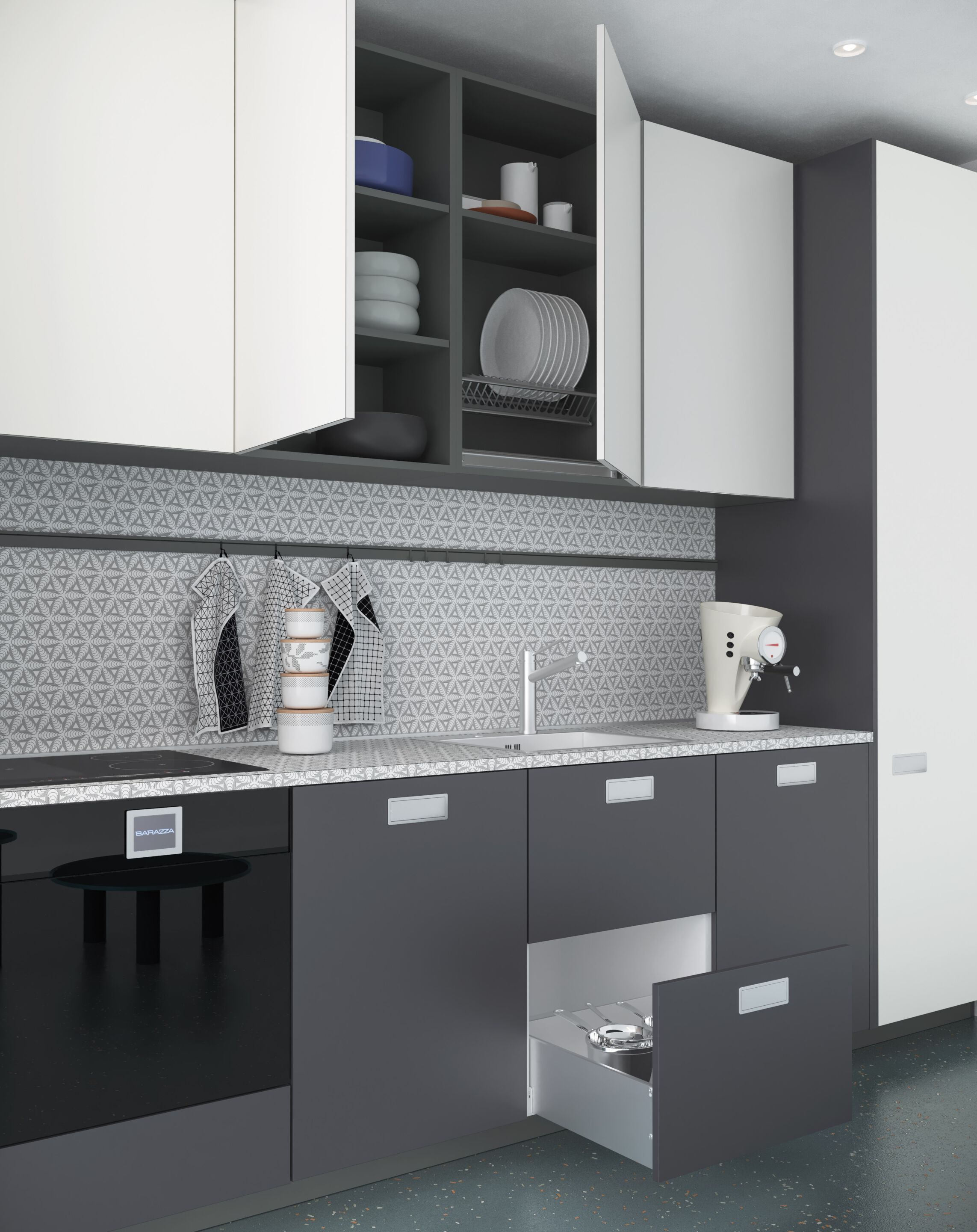 Моноблочная кухня De Rosso For_Me ARCH-00150963 - Вид №1