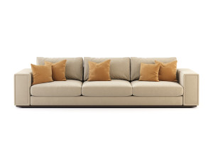 3-местный бархатный диван