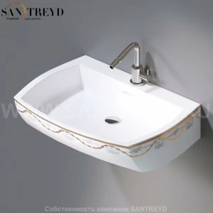 L283.468G Подвесная раковина настенная овальная A. e T. Italia SQUARE белая