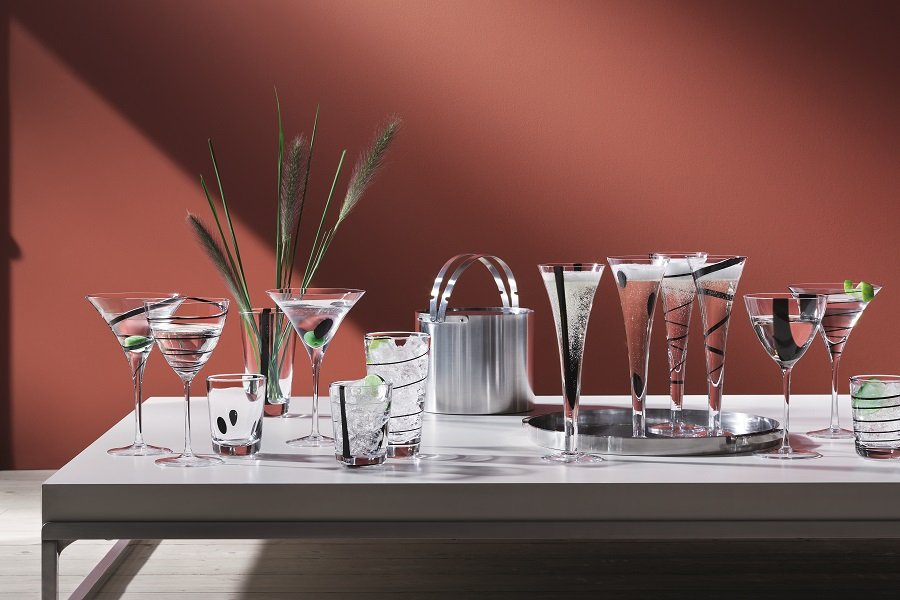 Набор из 4 хайболов 370 мл Jazz LSA INTERNATIONAL JAZZ 00-3863238 Прозрачный;черный - Вид №2