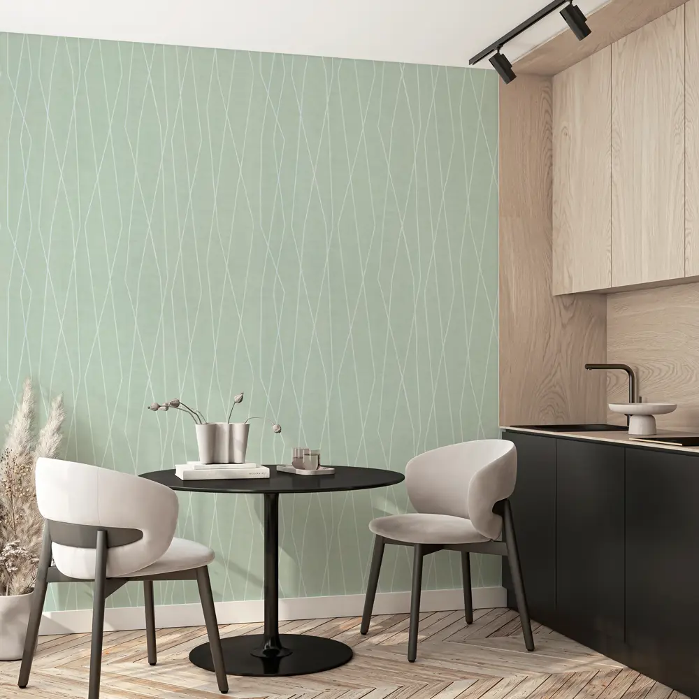 Обои флизелиновые Wall Decor Рига зеленые 1.06 м 75347-17 89465764 STLM-2163190 - Вид №3