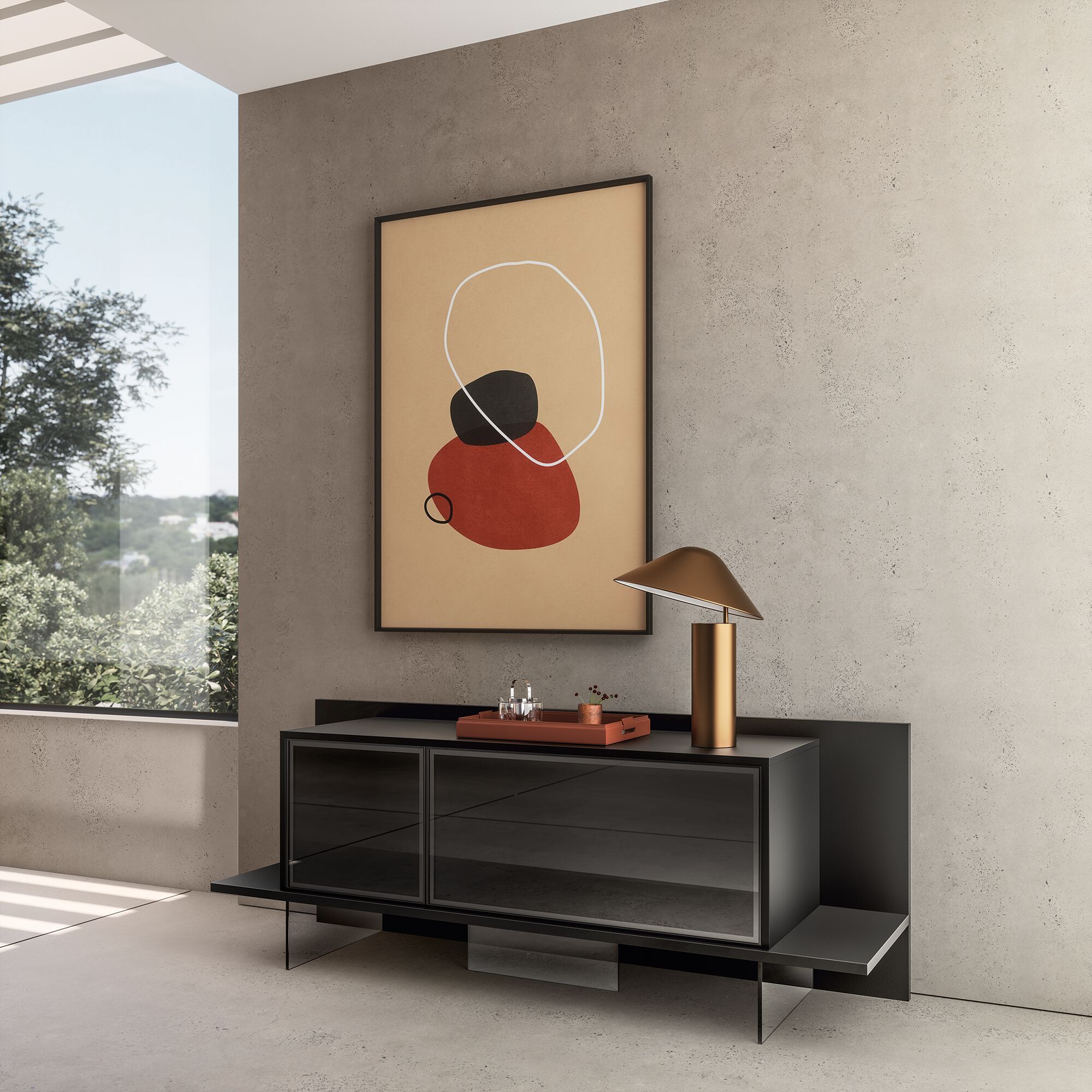 Деревянный шкаф с дверями About Office йога ARCH-00148192 - Вид №2