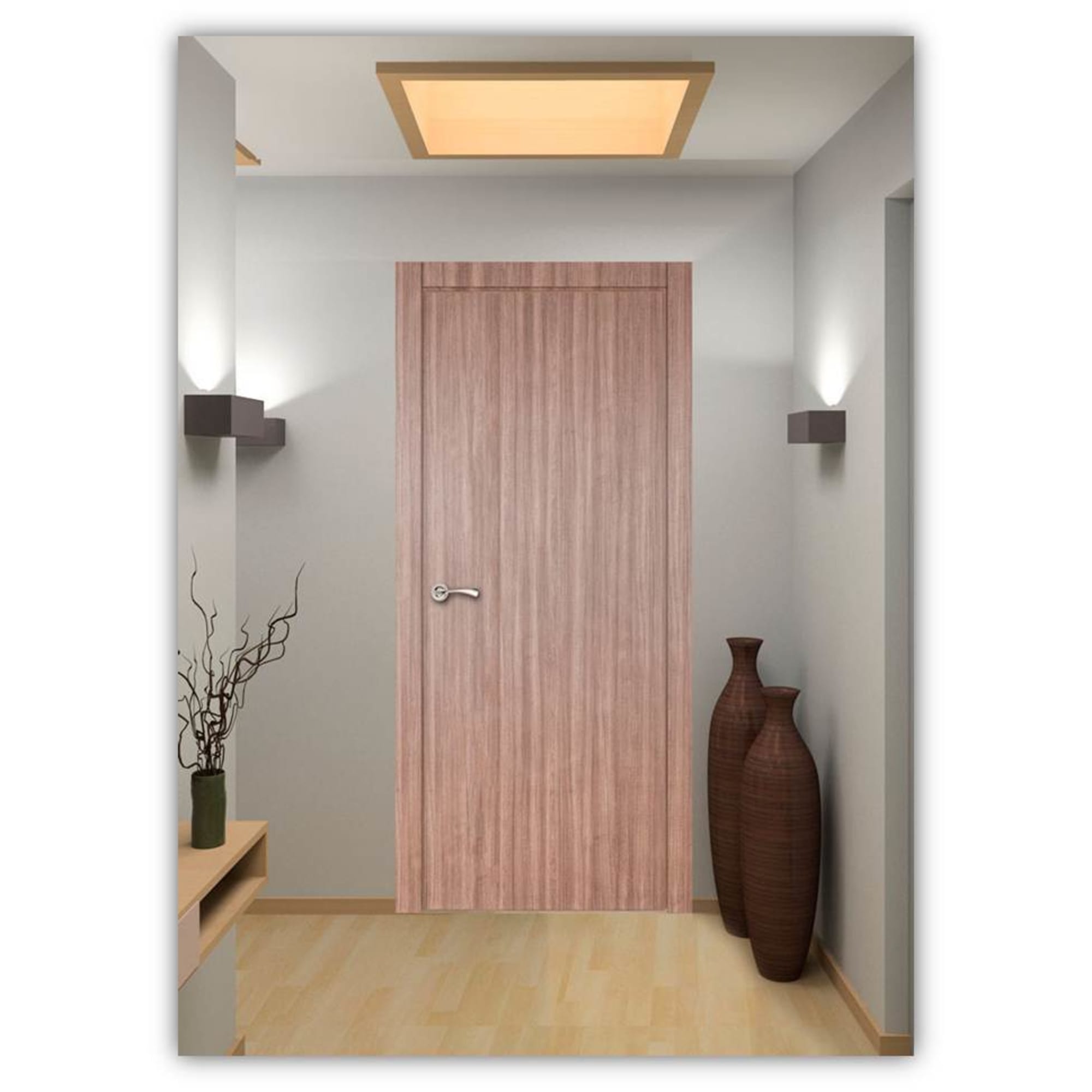 81959097 Дверь межкомнатная глухая Селена 60x200 см цвет орех Santreyd  - Вид №1