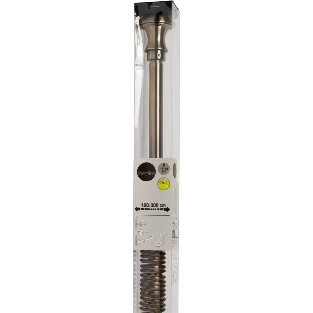 Карниз однорядный раздвижной Inspire Руч 160-300 см цвет золотой антик 81976808 STLM-2013246  - Вид №2