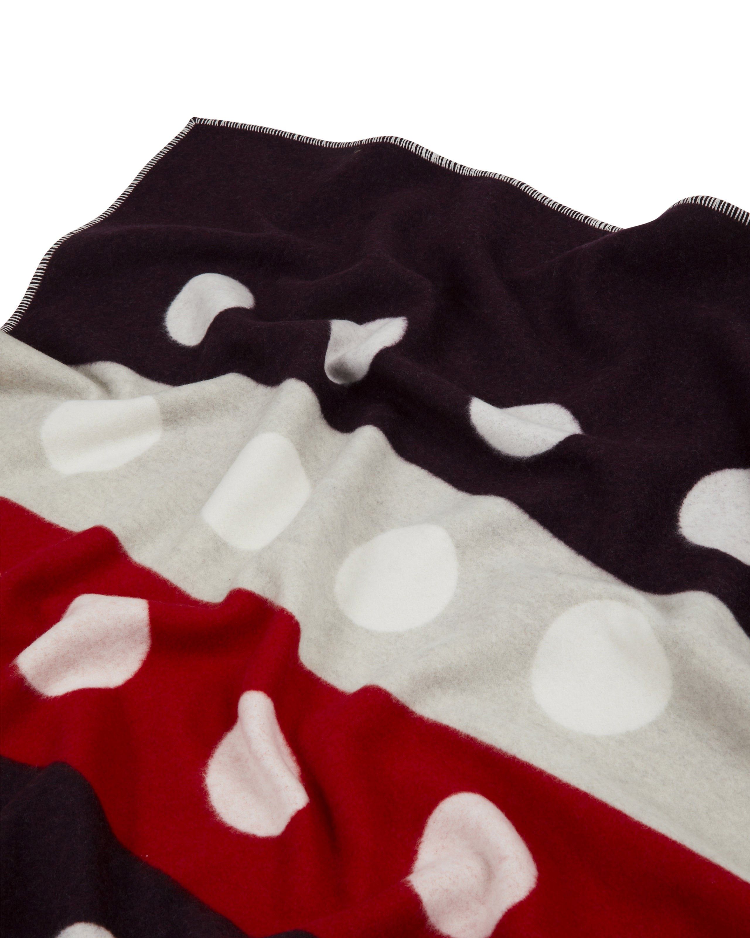 Plaid double face a pois e a righe in lana merino Lanerossi Memory is my Home ARCH-00100382 - Вид №14