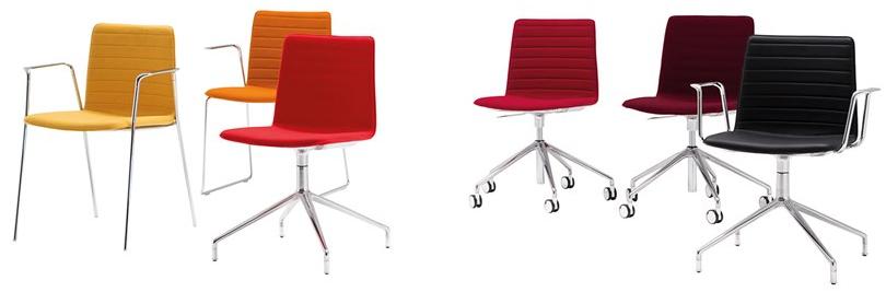 Andreu World Вращающееся кресло с тканевой обивкой Flex high back Si1638 - Вид №19