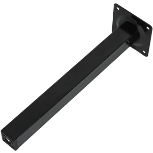 Ножка квадратная 250x25x25 мм, сталь, цвет чёрный 82118060 STLM-2005320