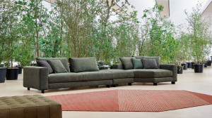 Секционный диван из ткани