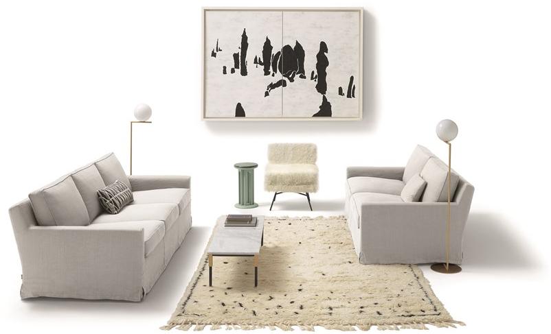 arflex Мягкий диван со съемным чехлом из 3-х местной ткани Cousy sun-id-1508605 - Вид №3