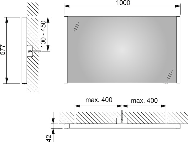 14296002500 Зеркало с подсветкой KEUCO Royal Reflex.2 - Вид №7