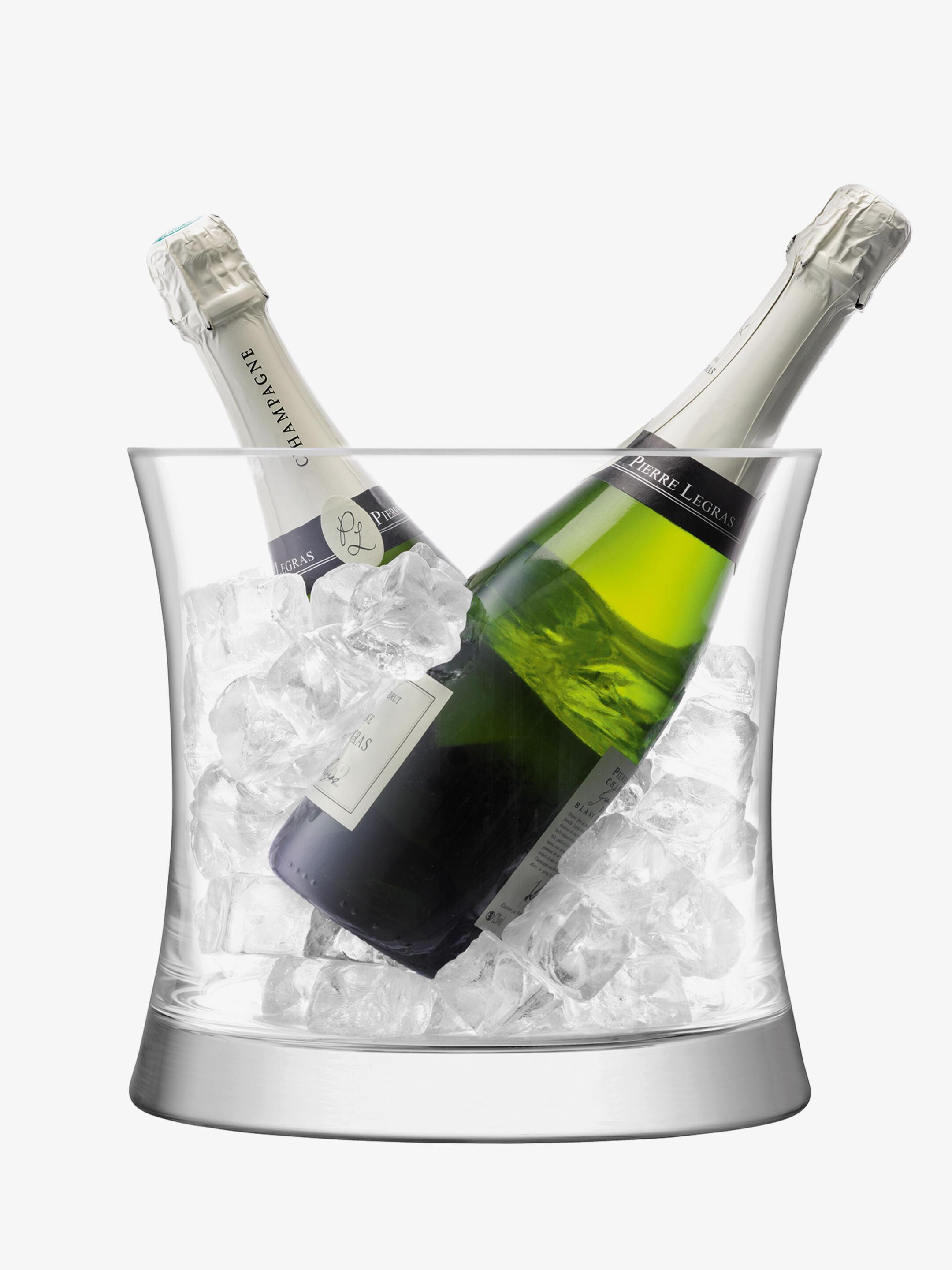 Набор ведра для льда и флейты из дутого стекла LSA Moya ARCH-00097041 - Вид №1