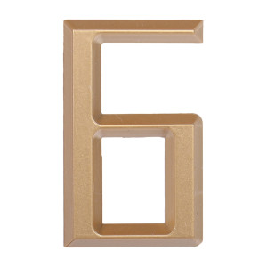 Дверная буква  «Б», 37х5х60 мм, золото LJPS0096 Public Steel Россия