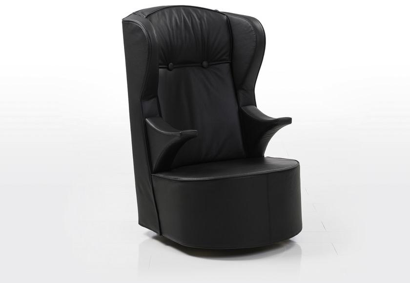 brühl Поворотное кожаное кресло с подлокотниками с высокой спинкой Poem sun-id-1469199 - Вид №4