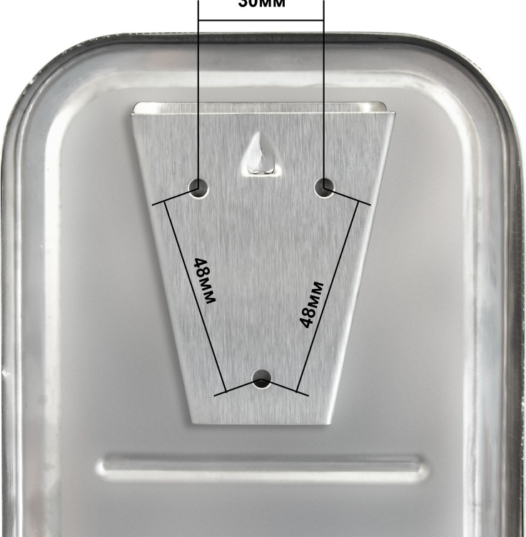 1402.096 Дозатор для жидкого мыла из нерж стали матовый антивандальный 8608m PUFF  - Вид №7