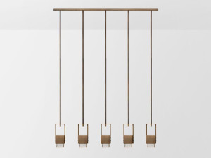 Металлический светодиодный подвесной светильник