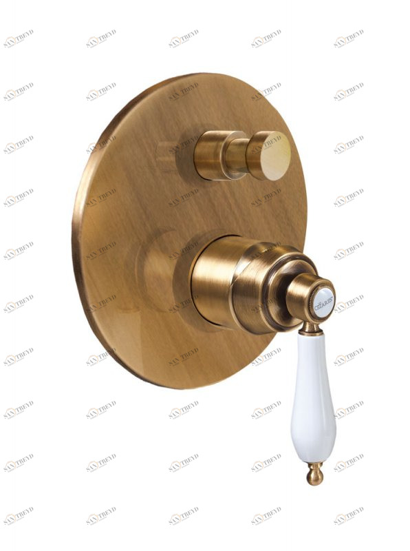 Встраиваемый однорычажный смеситель для душа с переключателем Cezares APHRODITE-VDIM2-02-Bi