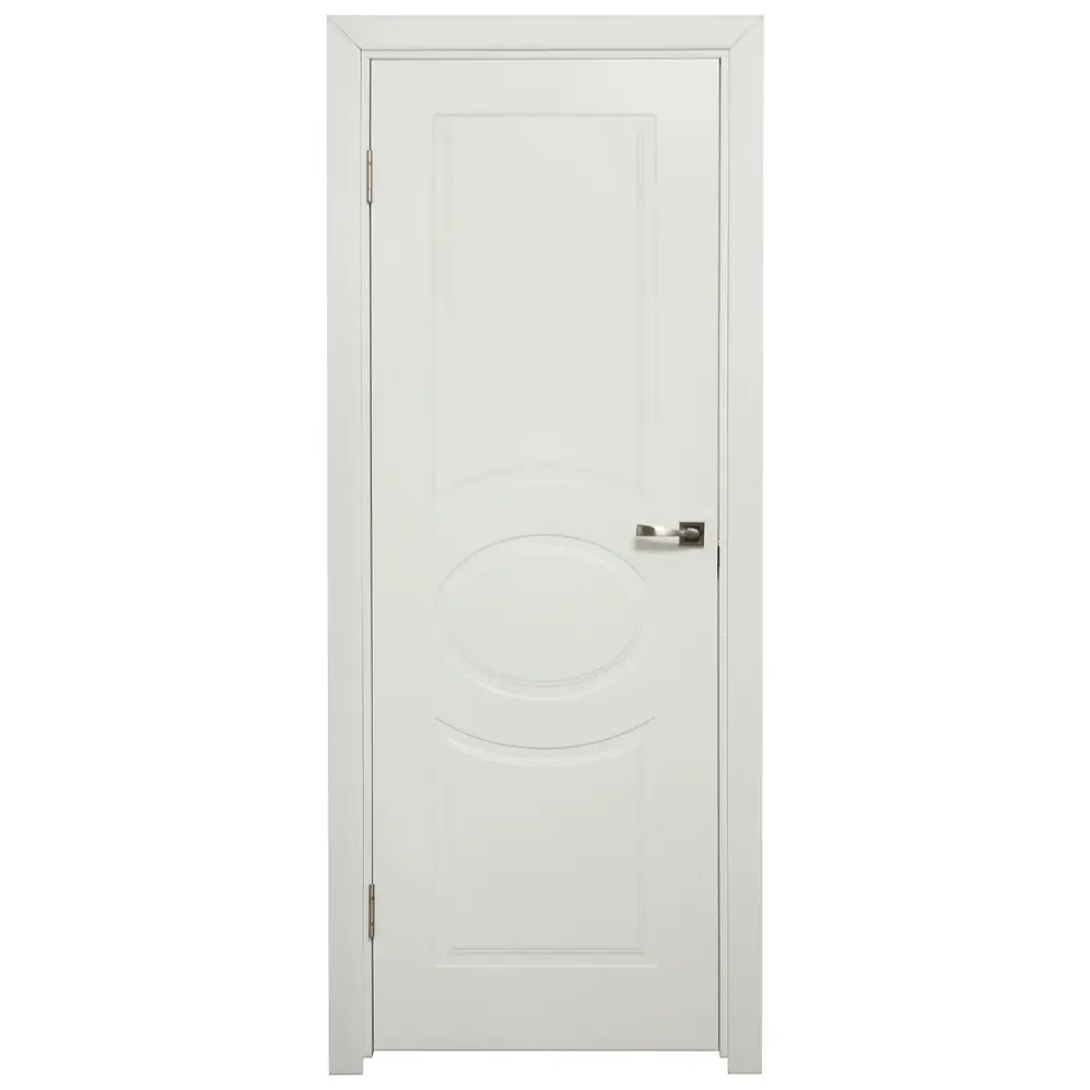 Дверь межкомнатная глухая Дэлия 80x200 см цвет белый VERDA STLM-2006582
