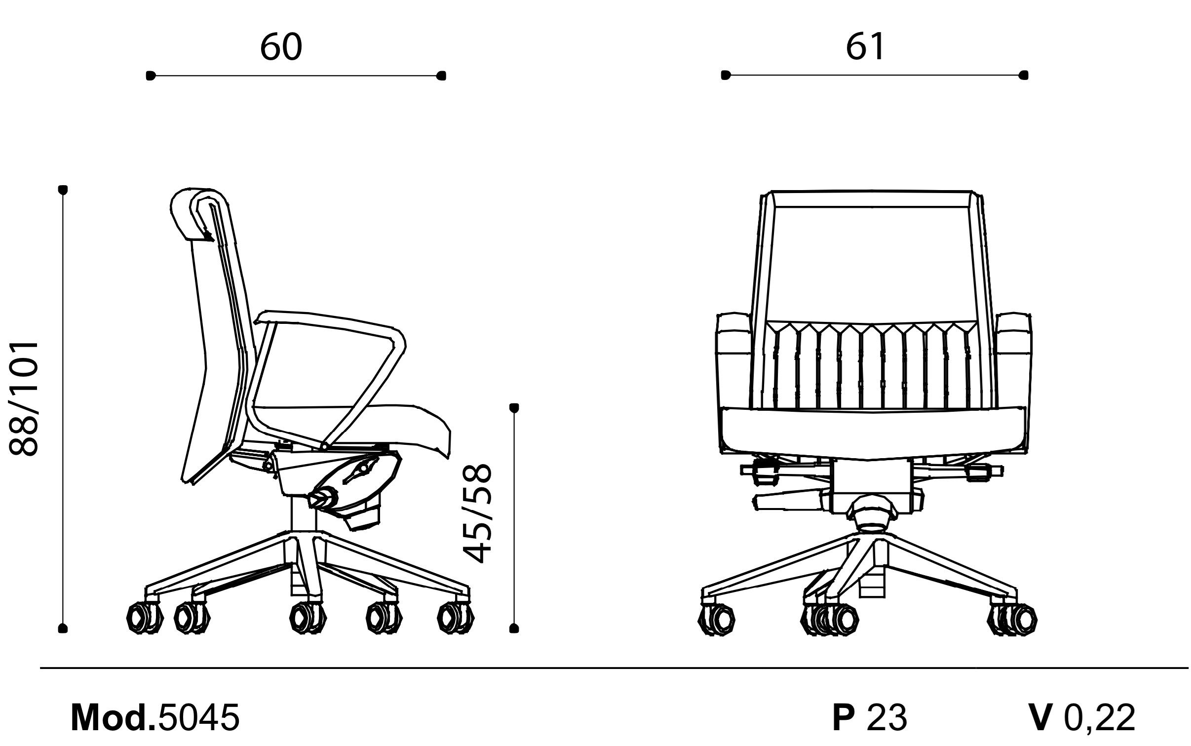 Вращающееся офисное кресло Ares Line Parlament ARCH-00125313 - Вид №3