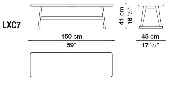 Maxalto Прямоугольный журнальный столик из дуба Recipio sun-id-1392358 - Вид №2