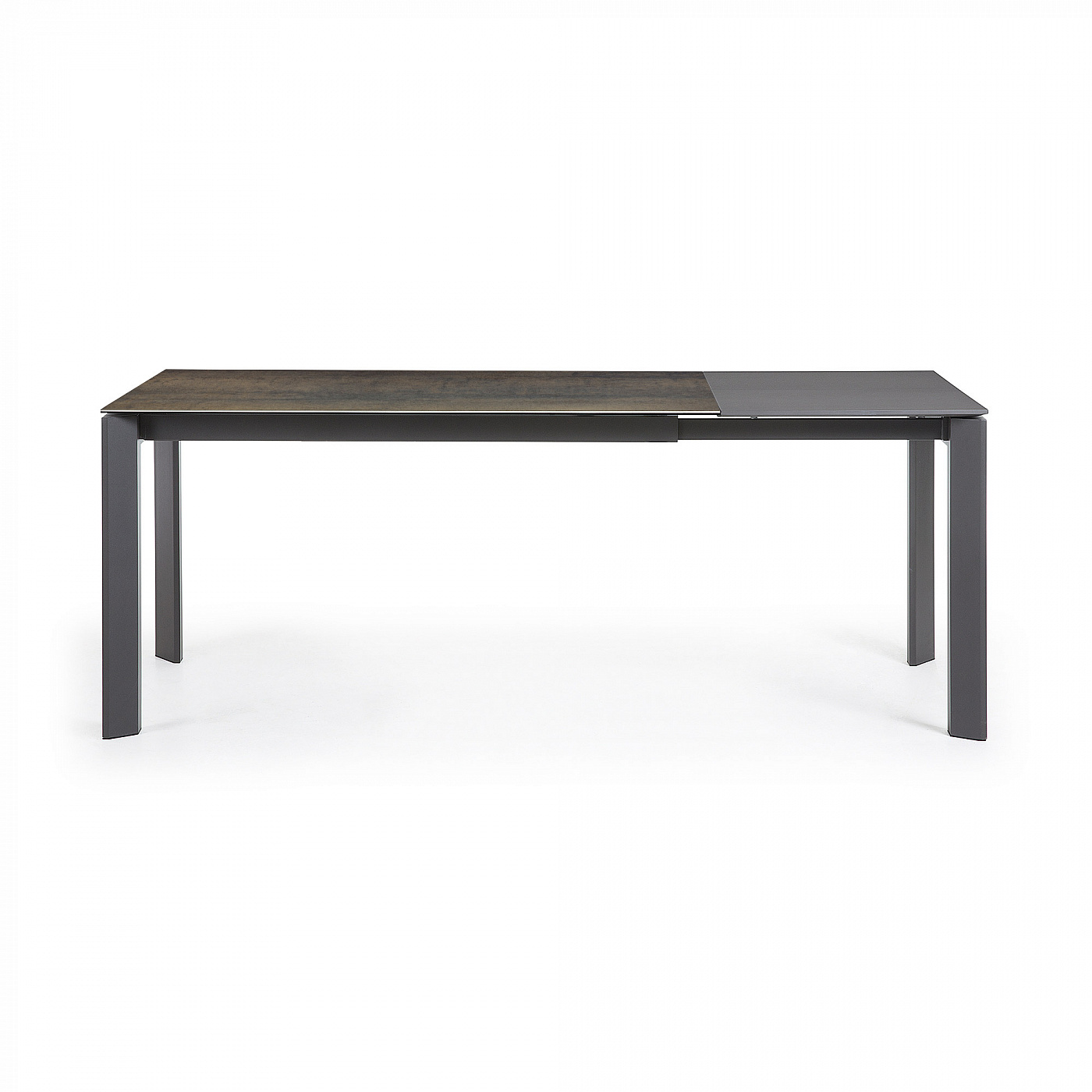 051234 Стол Atta 140 (200) x90 антрацит, темно-коричневый, керамика La Forma Axis - Вид №5
