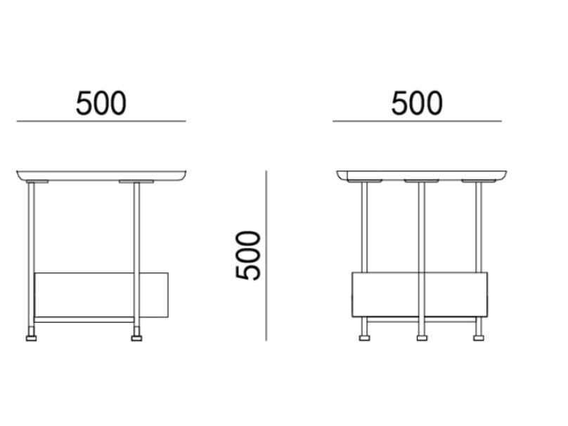 Мраморный журнальный столик с отсеком для хранения HC28 maison TILE ARCH-00111672 - Вид №2