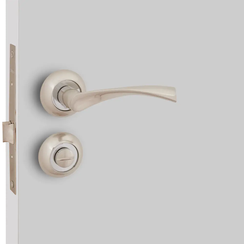Дверные ручки PUNTO Crona с замком, никель-хром 85202298 STLM-0059804 - Вид №5