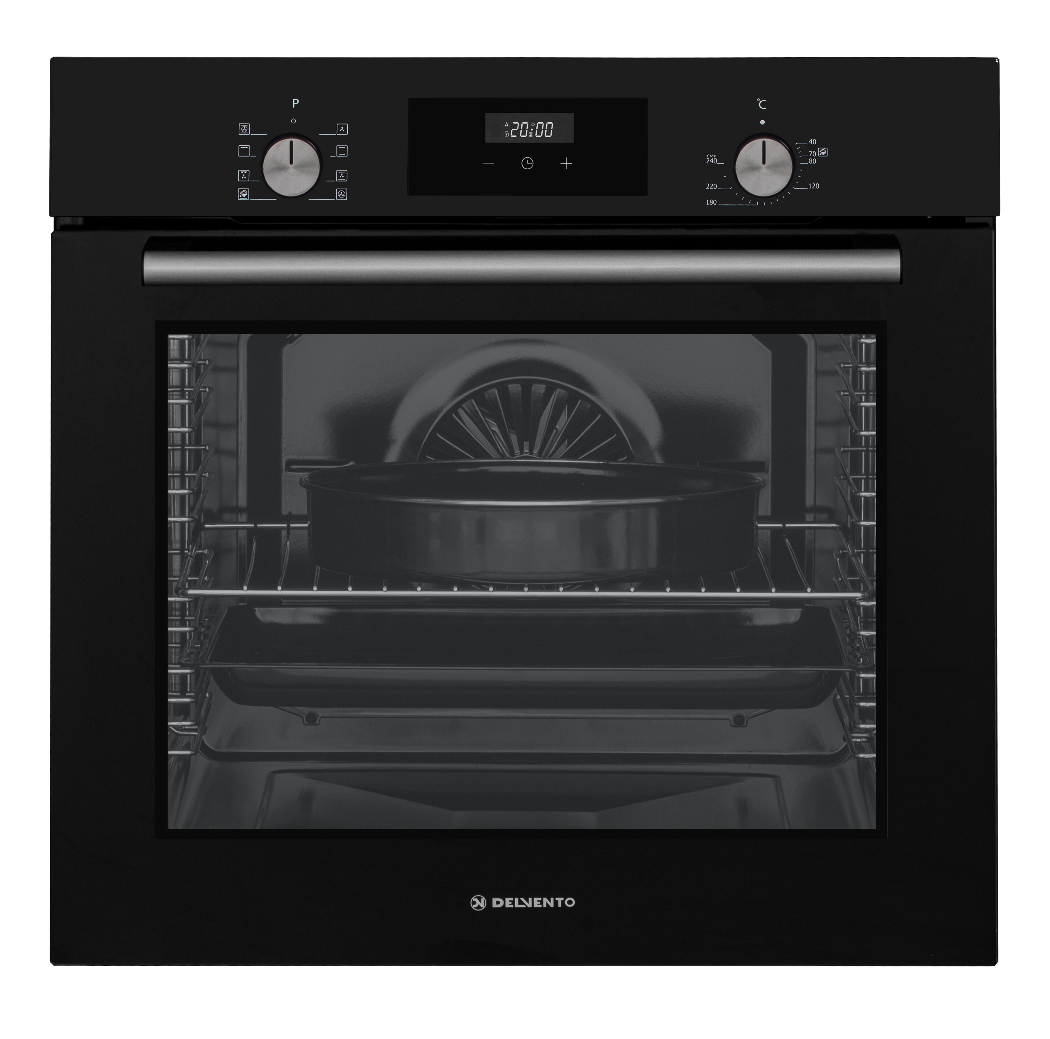 9140914 Электрический духовой шкаф Delvento V6EB68057 черный STDN-0142991 - Вид №1