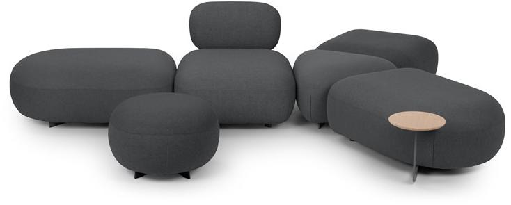 True Design Круглый мягкий пуф с полкой для журналов Code Cd80ro +cd60ro - Вид №13