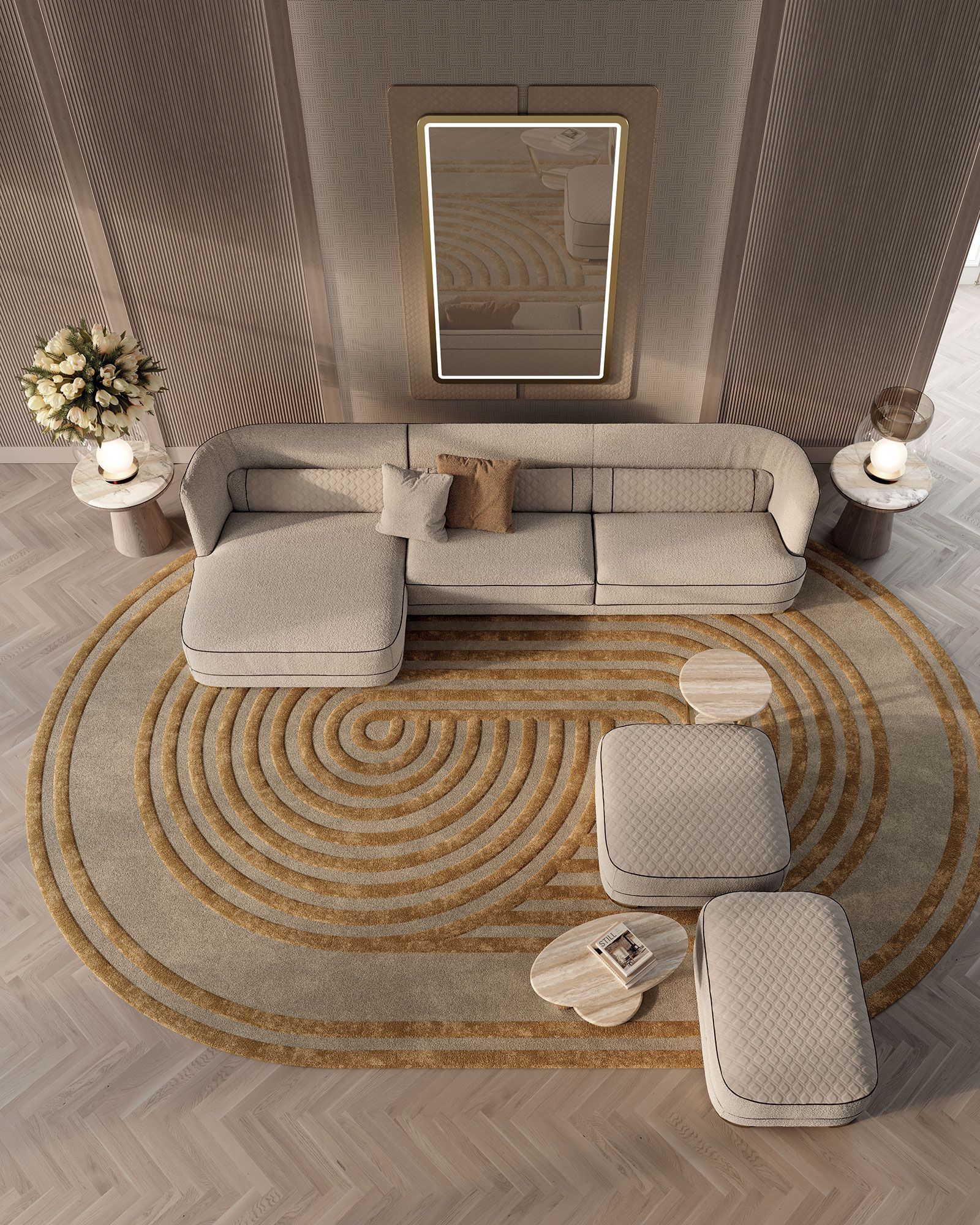 Ткань диван Vittoria Frigerio шпаргалки ARCH-00055654 - Вид №3