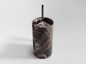 Круглый умывальник из красного мрамора Levanto