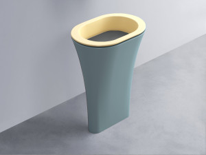 AMLA65-CN+AMPILO-CM+AMCOLO-PL Раковина Amedeo Ovale отдельностоящая cielo Enjoy + Amedeo