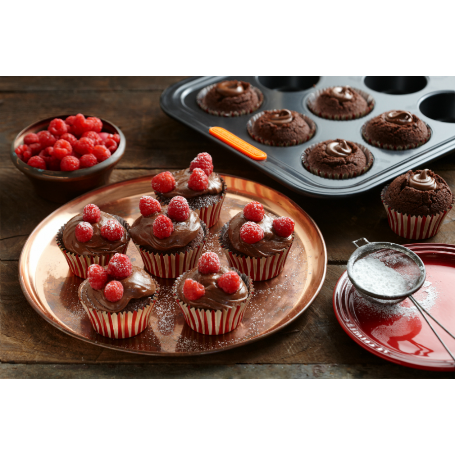 Форма для кексов Le Creuset, углеродистая сталь, антипригарное покрытие, 12 шт., черная 94100140000000 - Вид №3