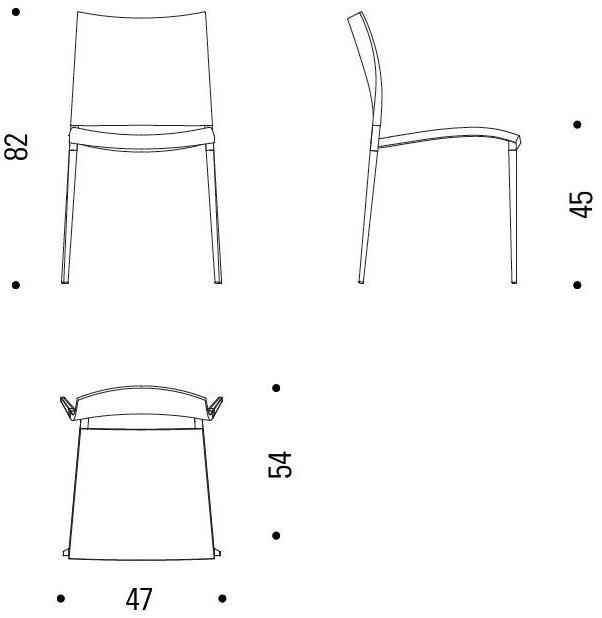 Desalto Штабелируемый стул из полиэфирного волокна Sand sun-id-1508974 - Вид №7