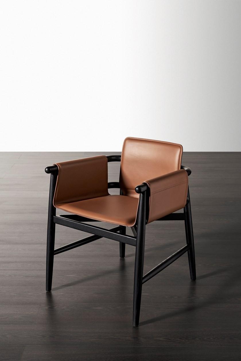 Meridiani Кожаное кресло с подлокотниками Teresina sun-id-1459085 - Вид №3