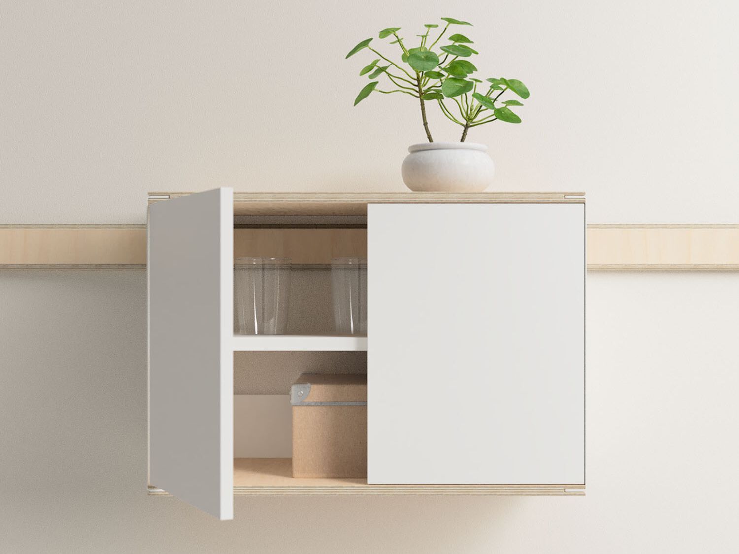 Стальной и деревянный навесной шкаф Variand Furniture A05 ARCH-00145681